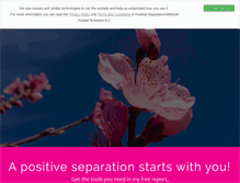 Tablet Screenshot of positiveseparation.com